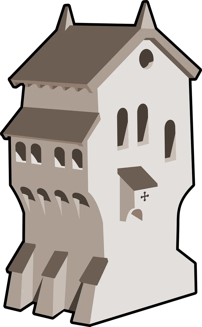 Castle Medieval Tower architecture Stickdatei – Kinder