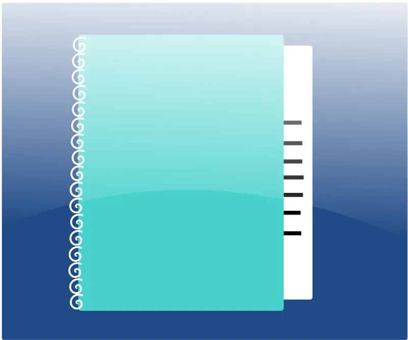 Loose-leaf Agenda Ring binder Stickdatei – Natur