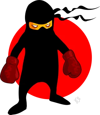 Boxer Ninja Fighter Stickdatei
