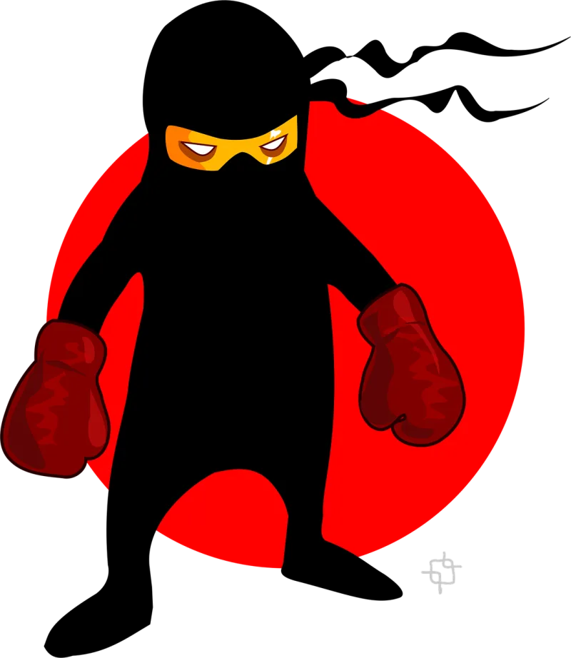 Boxer Ninja Fighter Stickdatei – Sport