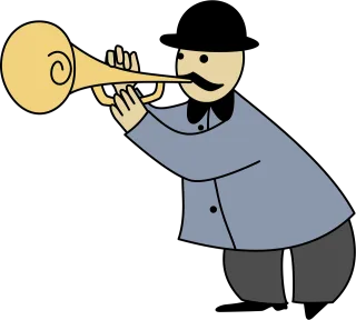 Trumpet Band Bandsman Stickdatei