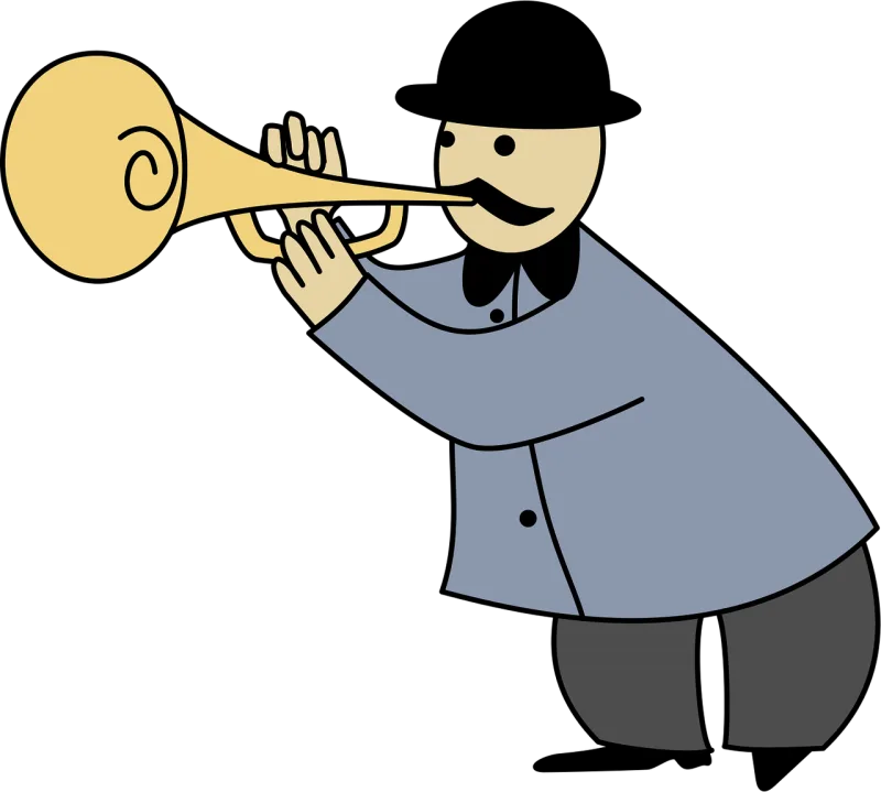 Trumpet Band Bandsman Stickdatei – Musik