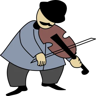 Violinist Band Bandsman Stickdatei