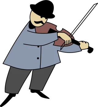 Violin Violinist Band Stickdatei