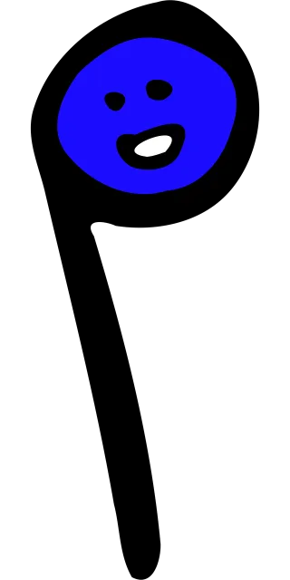 Blue Music Note Stickdatei