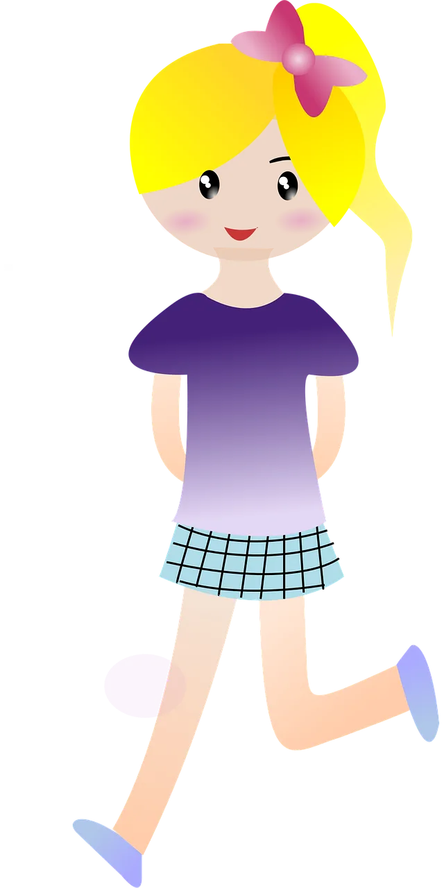 Girl Ponytail Running Stickdatei – Sport