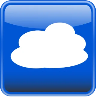 Cloud Weather Button Stickdatei – Natur