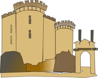 Bastille Building Castle Stickdatei
