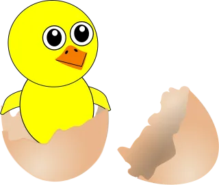 Chick Hatching Egg Stickdatei