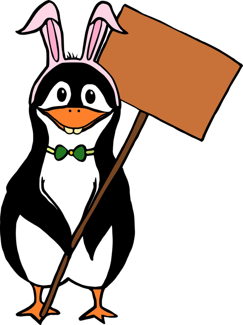 Penguin Costume Bunny Stickdatei – Tiere