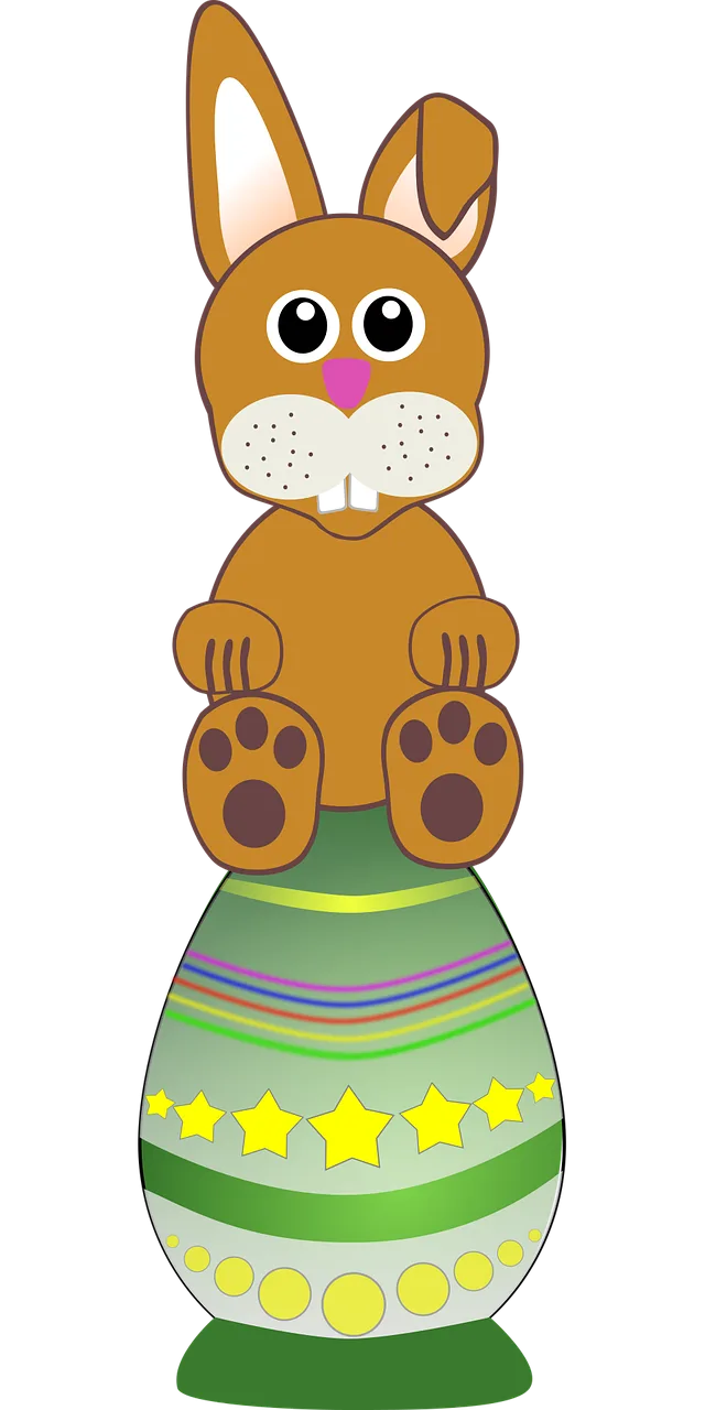 Easter bunny Rabbit Sitting Stickdatei – Tiere