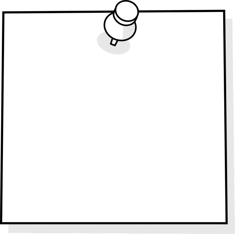 Sticky note Note Blank Stickdatei – Musik