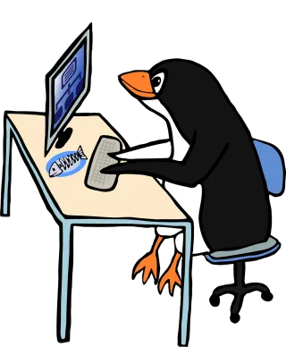 Linux Tux Nature Stickdatei – Tiere