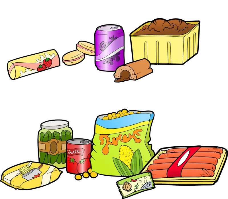 Fast food Junk food Industrial food Stickdatei – Essen & Trinken