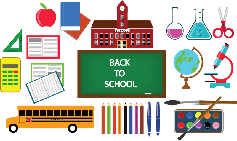 Education Back to school School supplies Stickdatei – Fahrzeuge