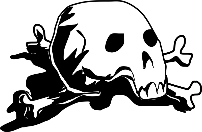 Crossbones Skull Death's skull Stickdatei – Kinder