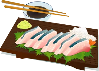 Sushi Sashimi Chopsticks Stickdatei