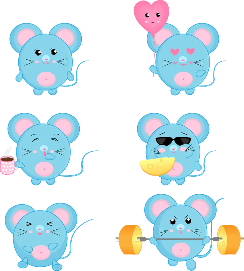 Mouse Rat Cute Stickdatei – Fahrzeuge