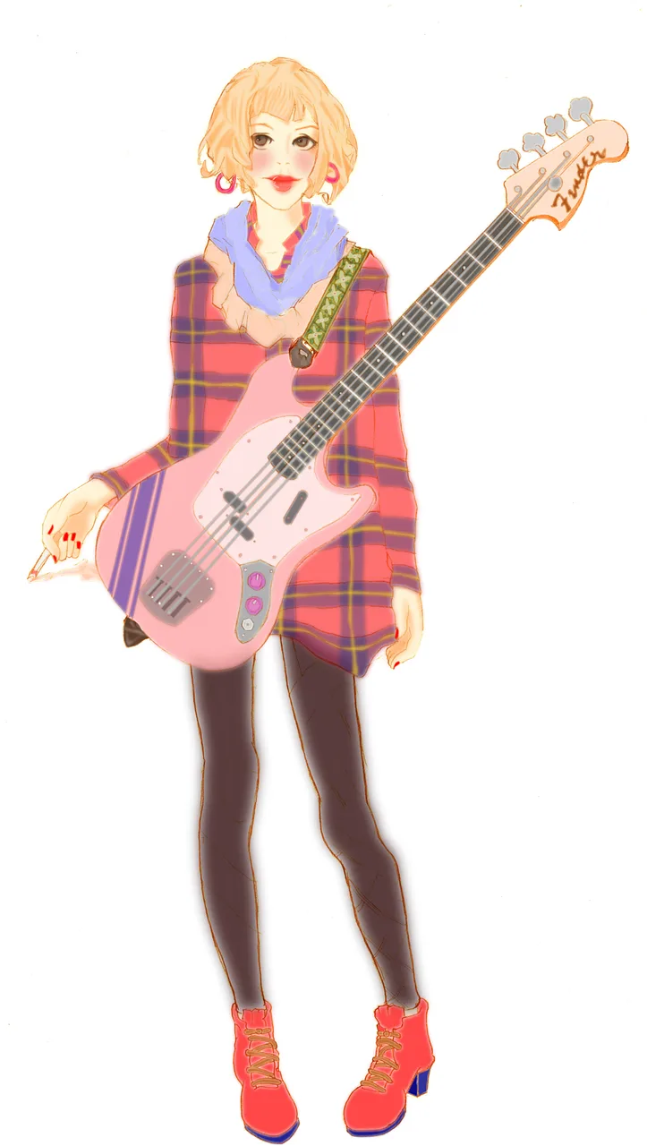 Bassist Guitarist Bass Stickdatei – Musik