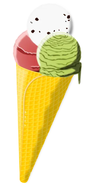 Cone Cornet Food Stickdatei