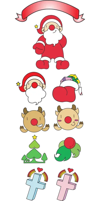 Christmas Santa Nature Stickdatei