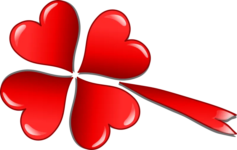 Clover Trefoil Love Stickdatei – Herzen & Liebe