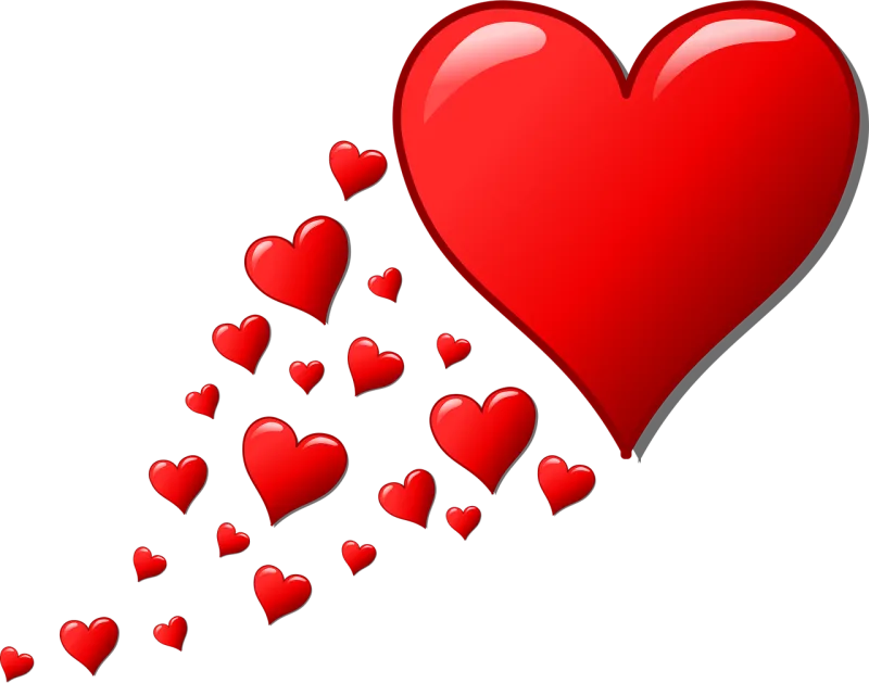 Hearts Trail Valentine Stickdatei – Herzen & Liebe
