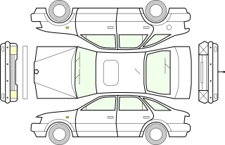 Automobile Body Car Stickdatei