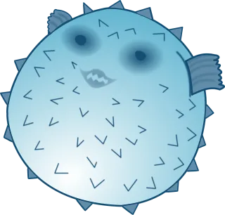 Blowfish Fish Puffer Stickdatei