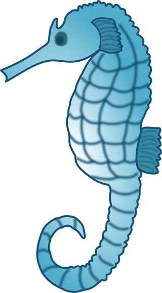 Seahorse Fish Nature Stickdatei