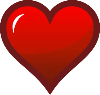 Favorite Heart Red Stickdatei