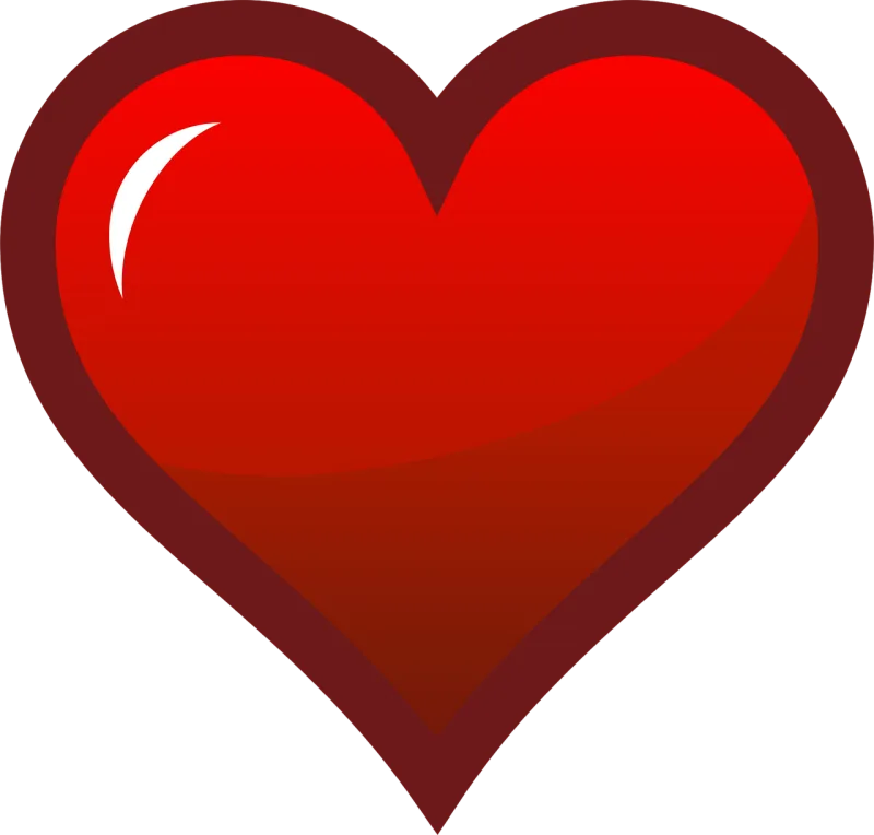 Favorite Heart Red Stickdatei – Herzen & Liebe
