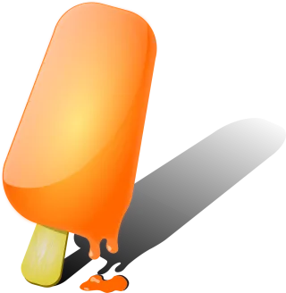 Popsicle Ice cream Orange Stickdatei