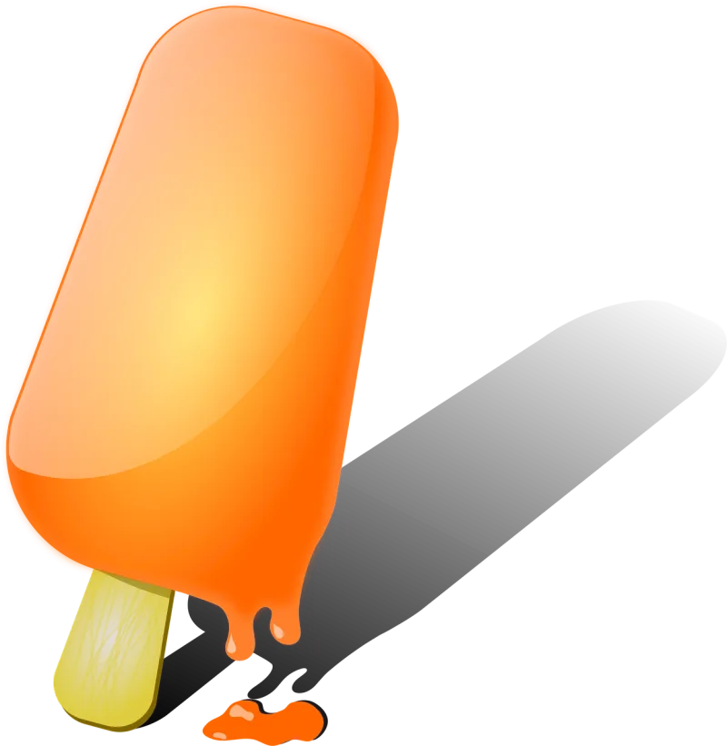 Popsicle Ice cream Orange Stickdatei – Essen & Trinken