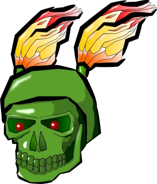 Demon Skull Monster Stickdatei – Fahrzeuge