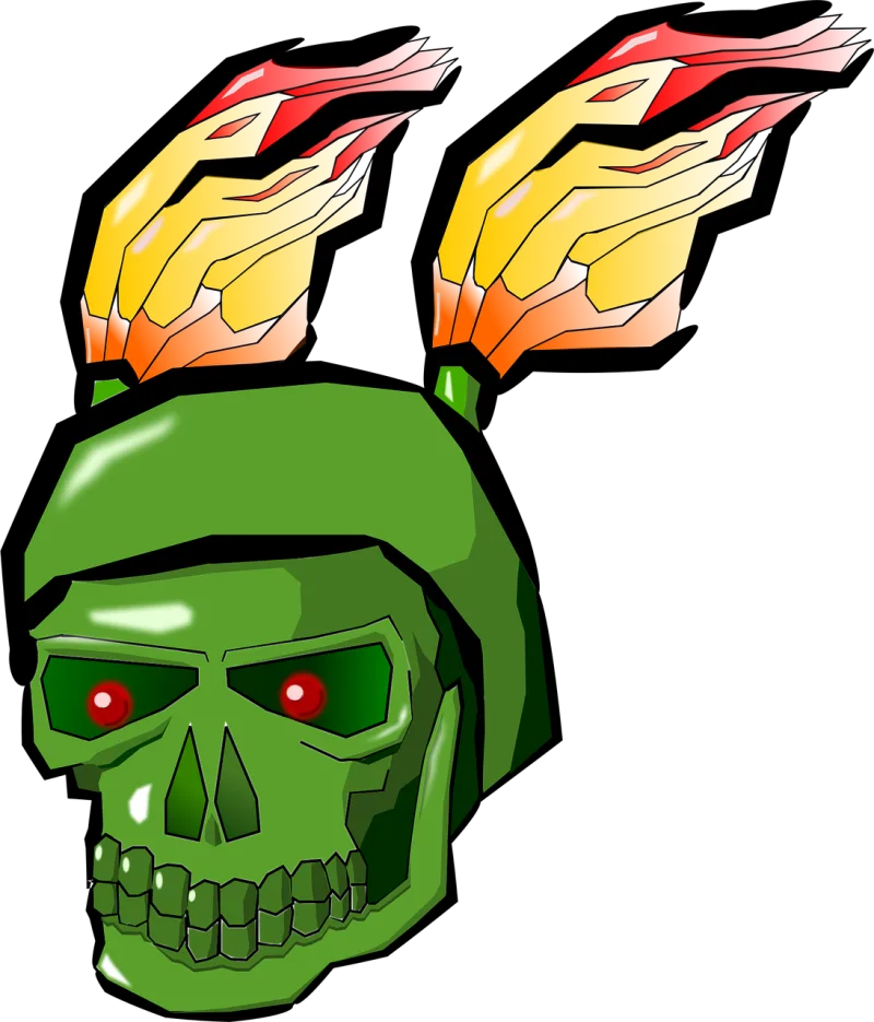 Demon Skull Monster Stickdatei – Fahrzeuge