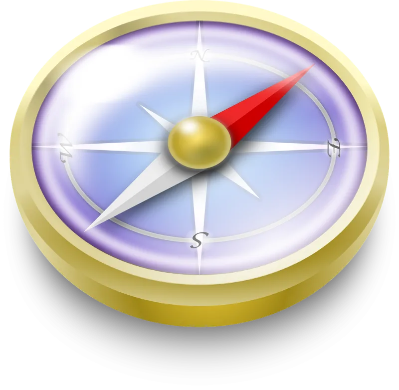 Navigation Compass Direction Stickdatei – Blumen