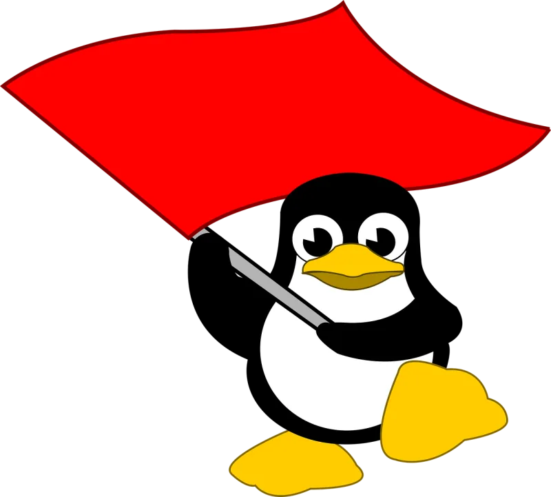 Tux Flag Linux Stickdatei – Tiere