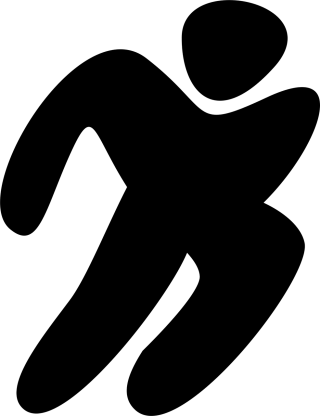 Athlete Running Jogging Stickdatei