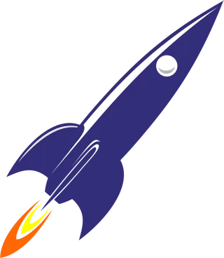 Rocket Cosmic Spaceship Stickdatei