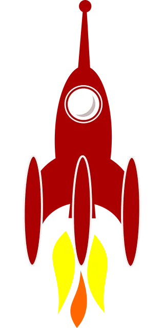 Booster Cosmic Rocket Stickdatei – Kinder