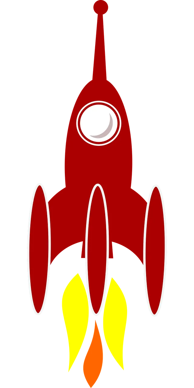 Booster Cosmic Rocket Stickdatei – Kinder