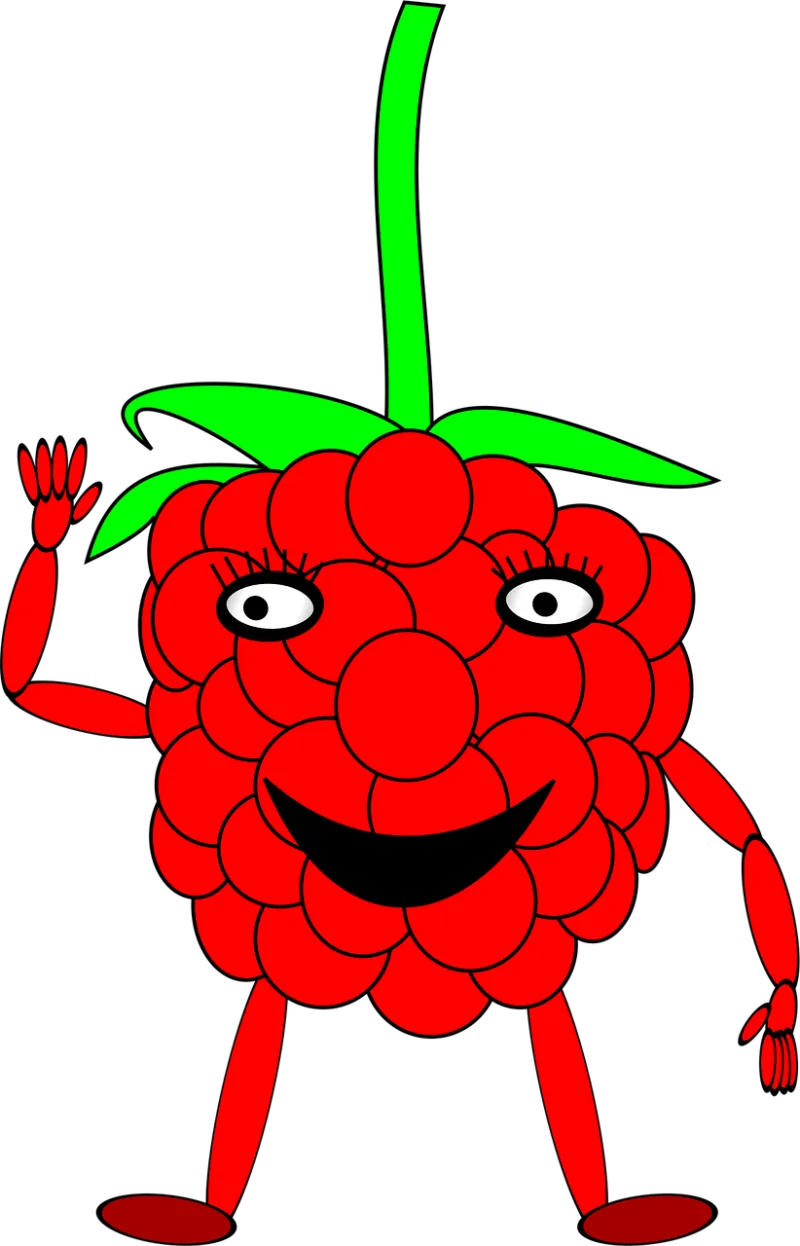 Raspberry Man Berry Stickdatei – Essen & Trinken