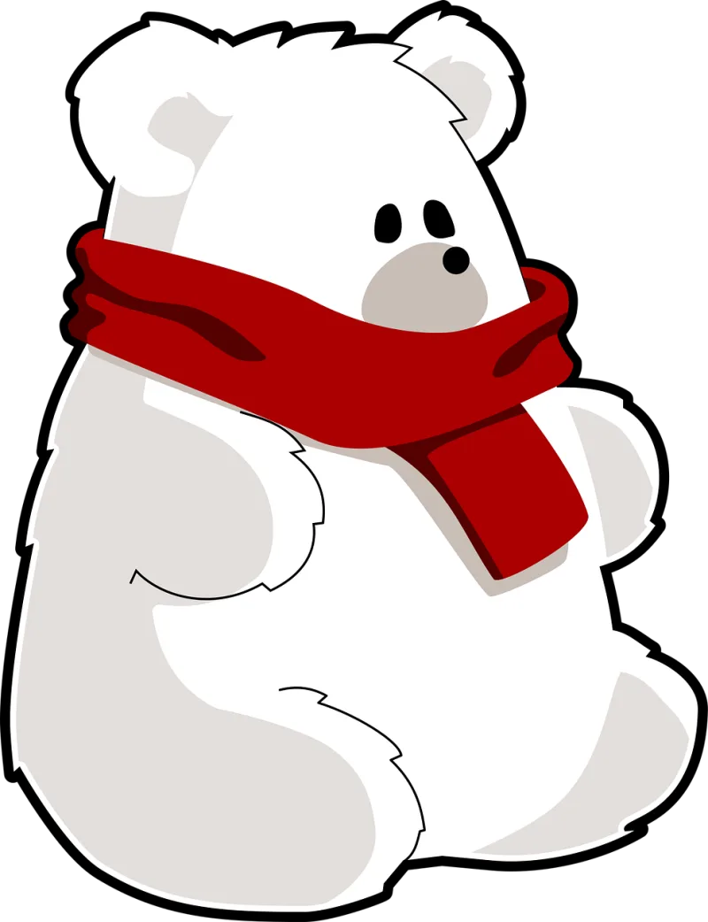 Polar bear Ice bear Bear Stickdatei – Weihnachten