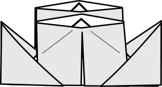 Origami Paper boat Paper ship Stickdatei