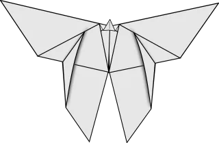 Origami Butterfly Paper Stickdatei
