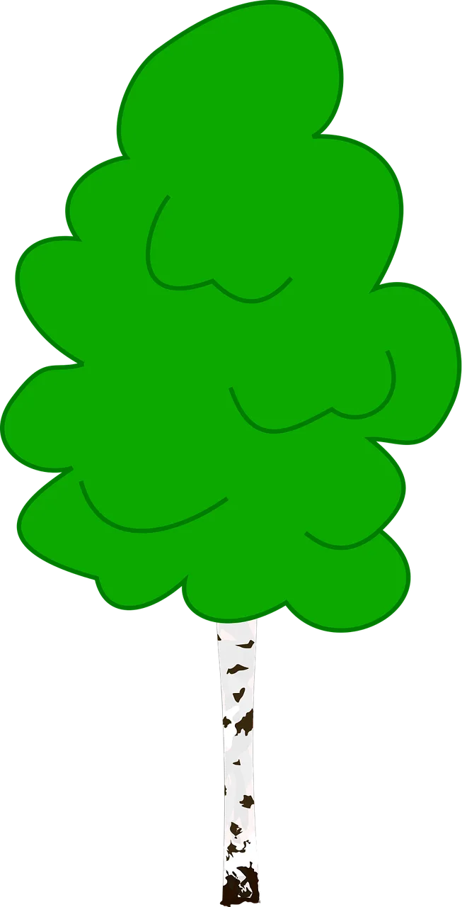 Birch Tree Nature Stickdatei – Natur
