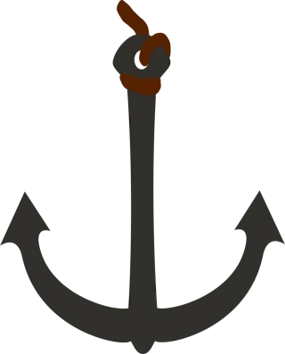 Anchor Silhouette Marine Stickdatei