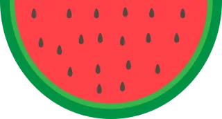 Graphic Watermelon Fruit Stickdatei