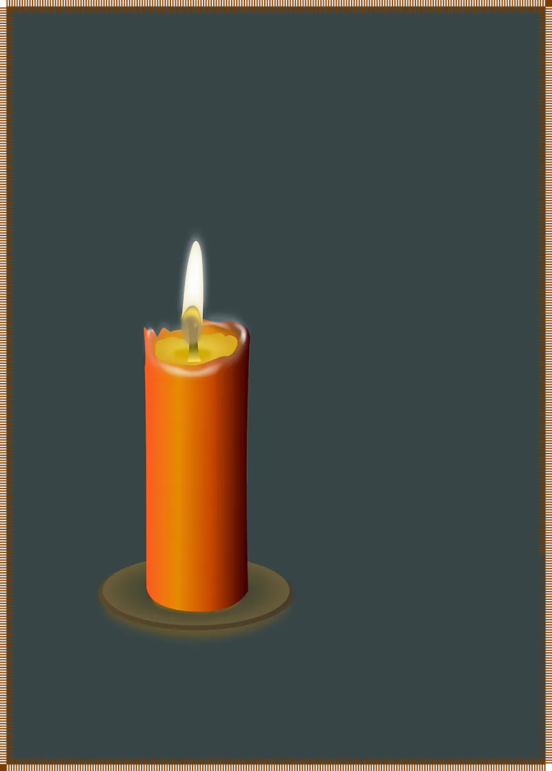 Candle Flame Wax Stickdatei – Weihnachten